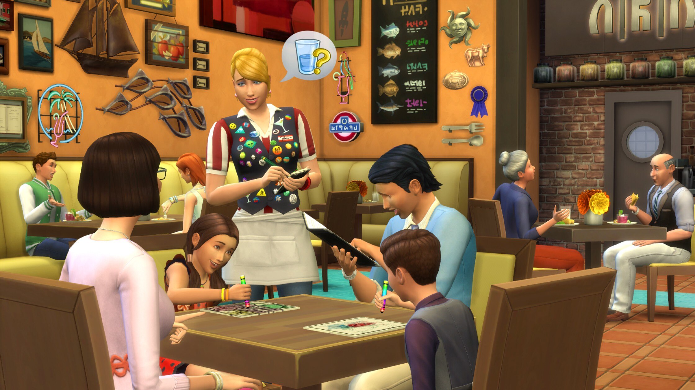 Last game sims. The SIMS™ 4: В ресторане. SIMS 4 dine out. SIMS 4 кафе. SIMS ps4.