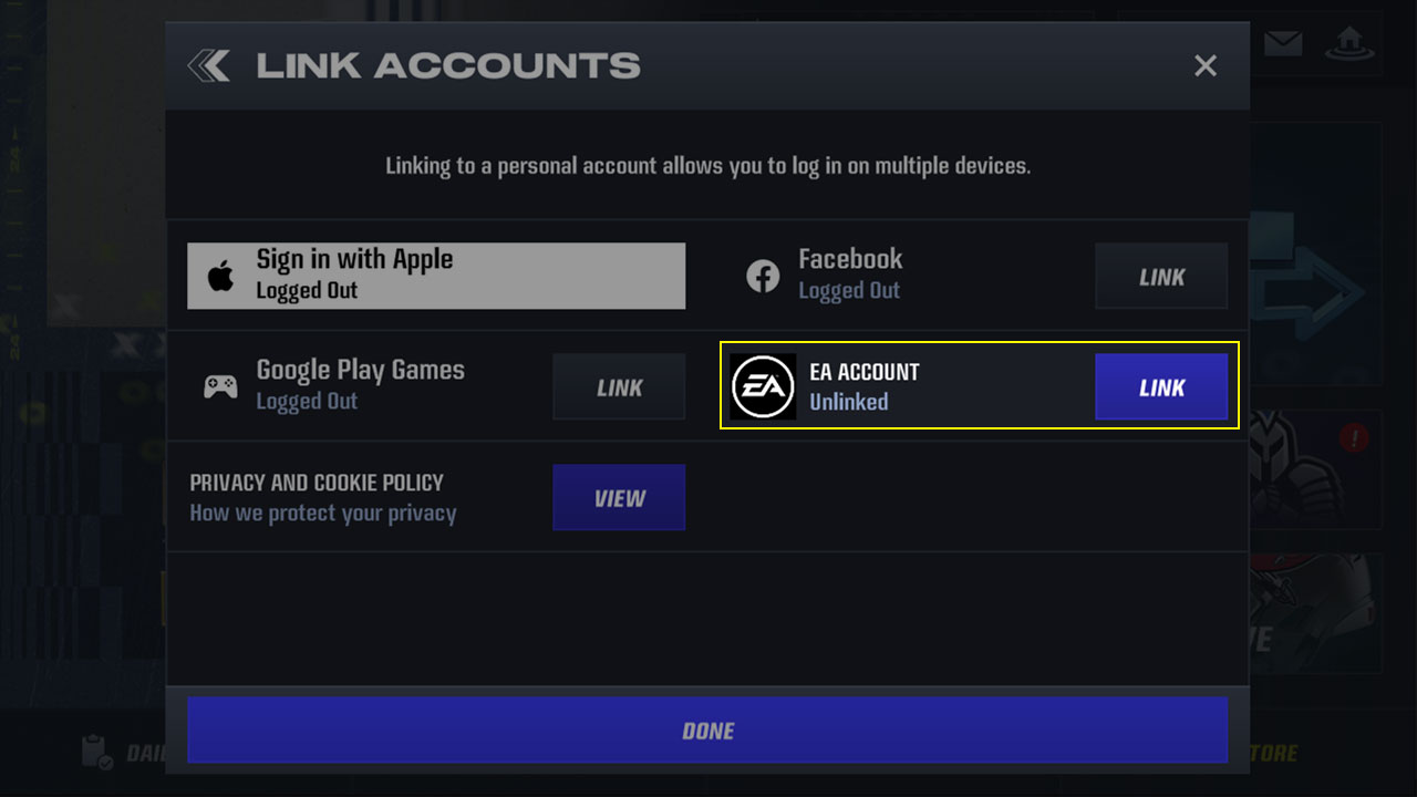 how to create a new ea account on madden 24