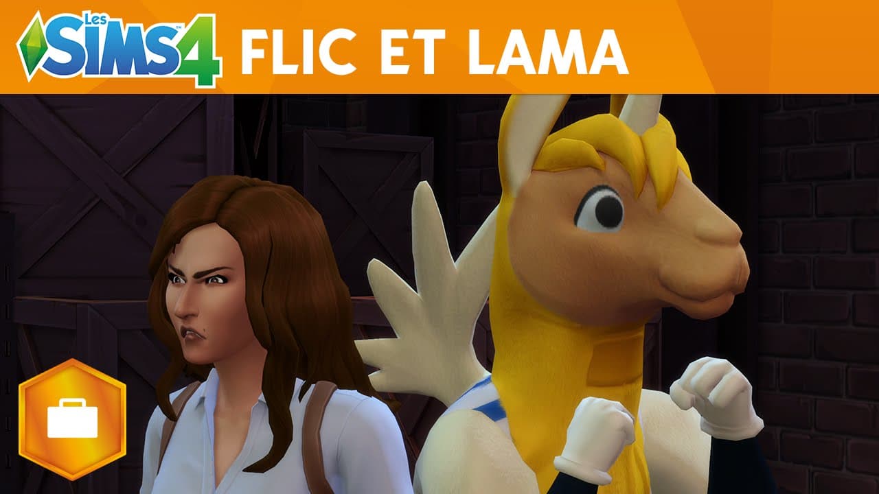 Les Sims 4 Au Travail : Flic et Lama