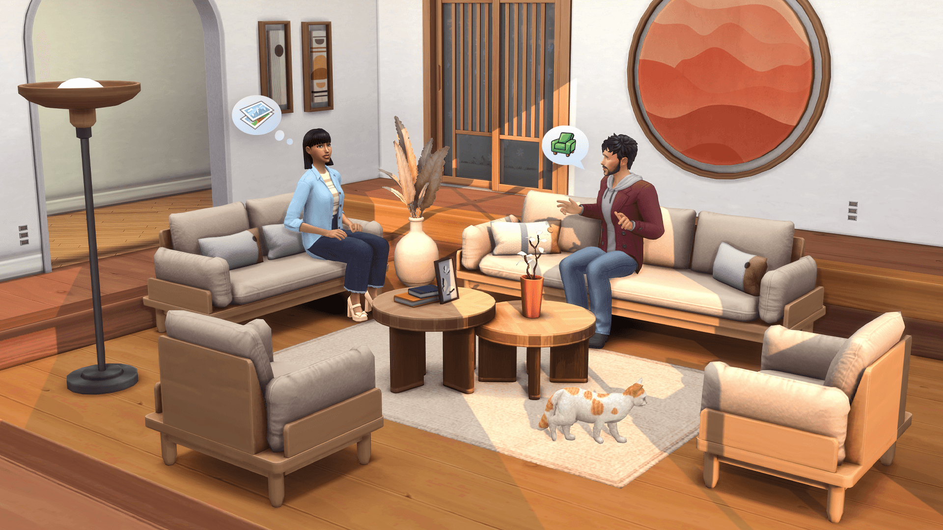 Warm Modern Living Room Mood